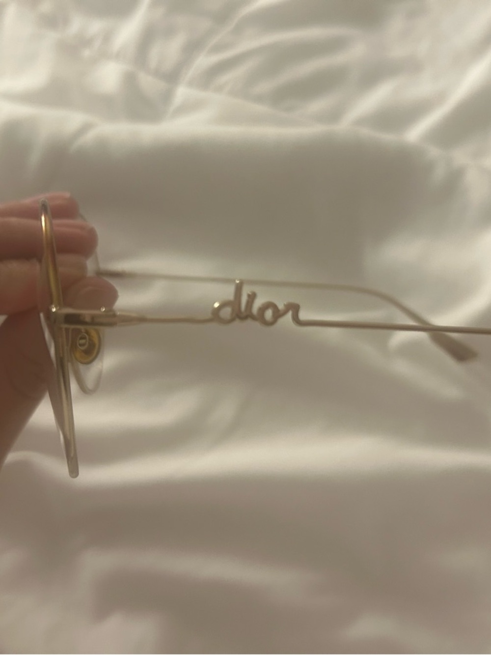 💖AUTHENTIC💖Dior Rose Gold Round Metal Frame Glasses - Picture 4 of 4